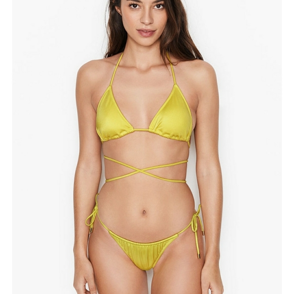 Victoria's Secret Swimwear Santorini Triangle Top Size: Medium NWT - Picture 2 of 5